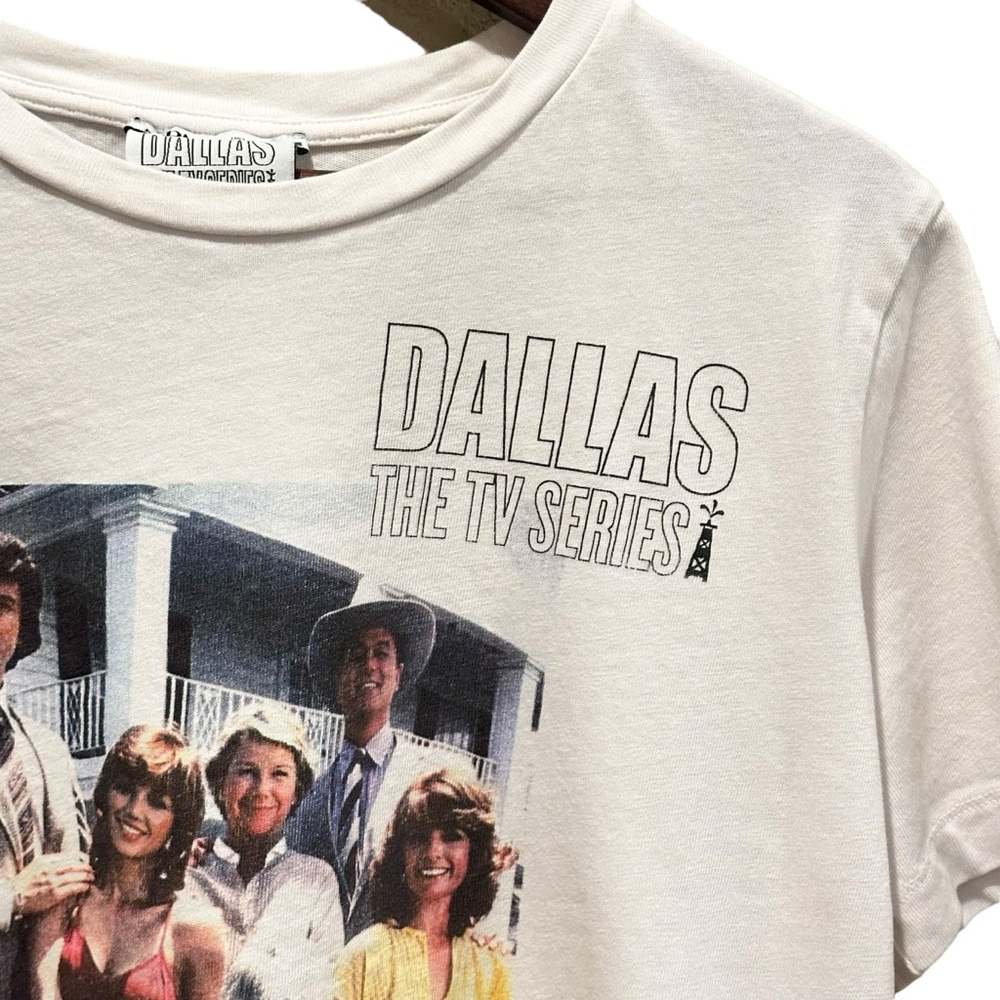 (Sold) Zara Dallas The TV Series Cropped Short Sleeve Shirt Women’s Size Large - Picture 2 of 7